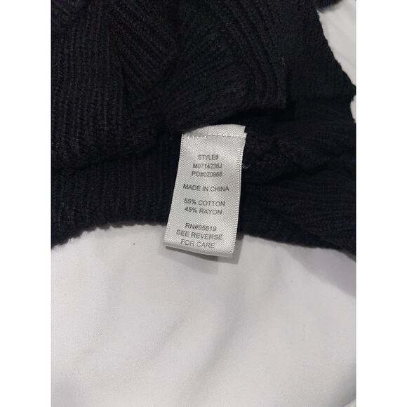 John Paul Richard Black Short Sleeve Knit Sweater - Picture 6 of 7